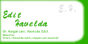 edit havelda business card